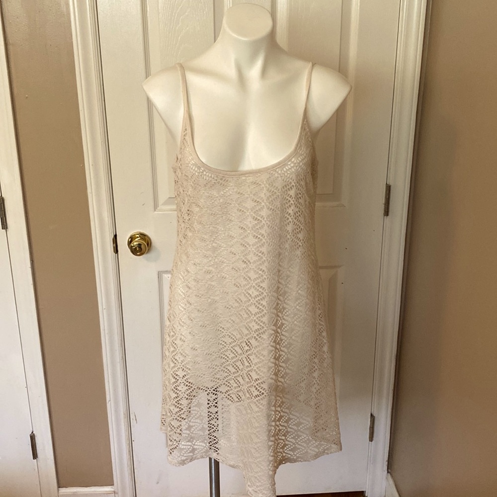 Cream tribal print swim cover up! So comfy!